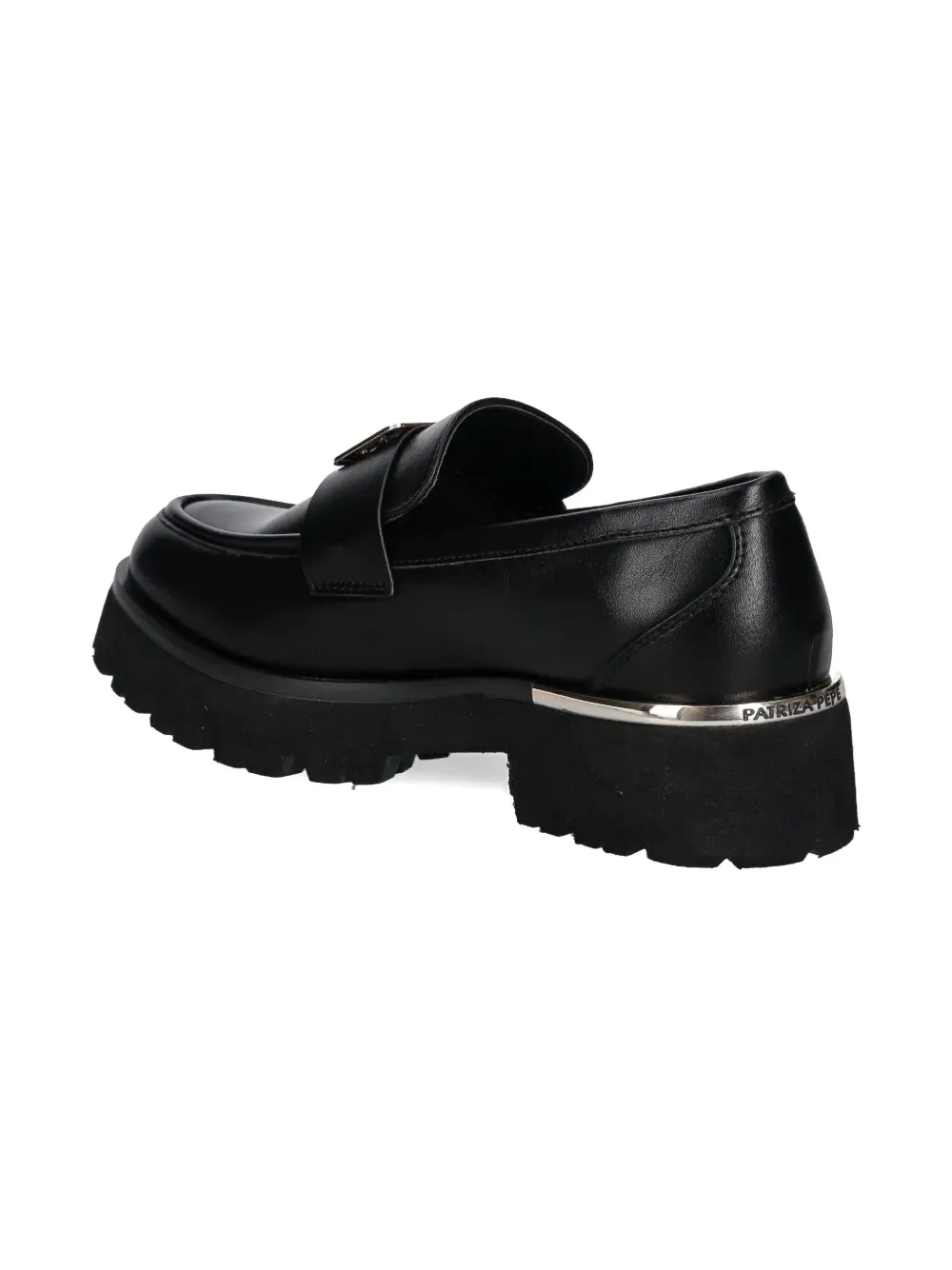 Patrizia Pepe girl leather loafers Black