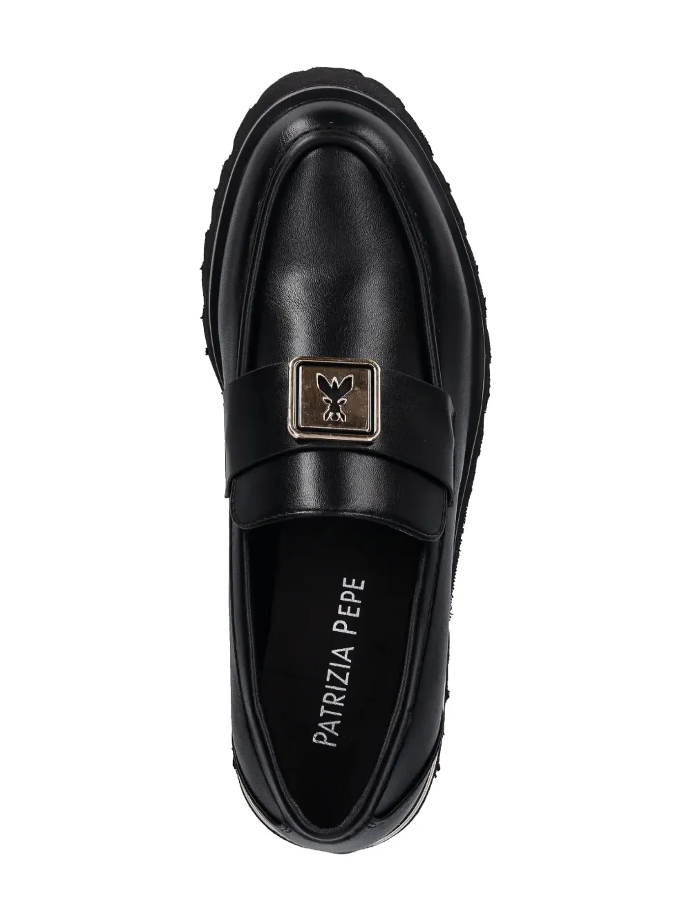 Patrizia Pepe girl leather loafers Black