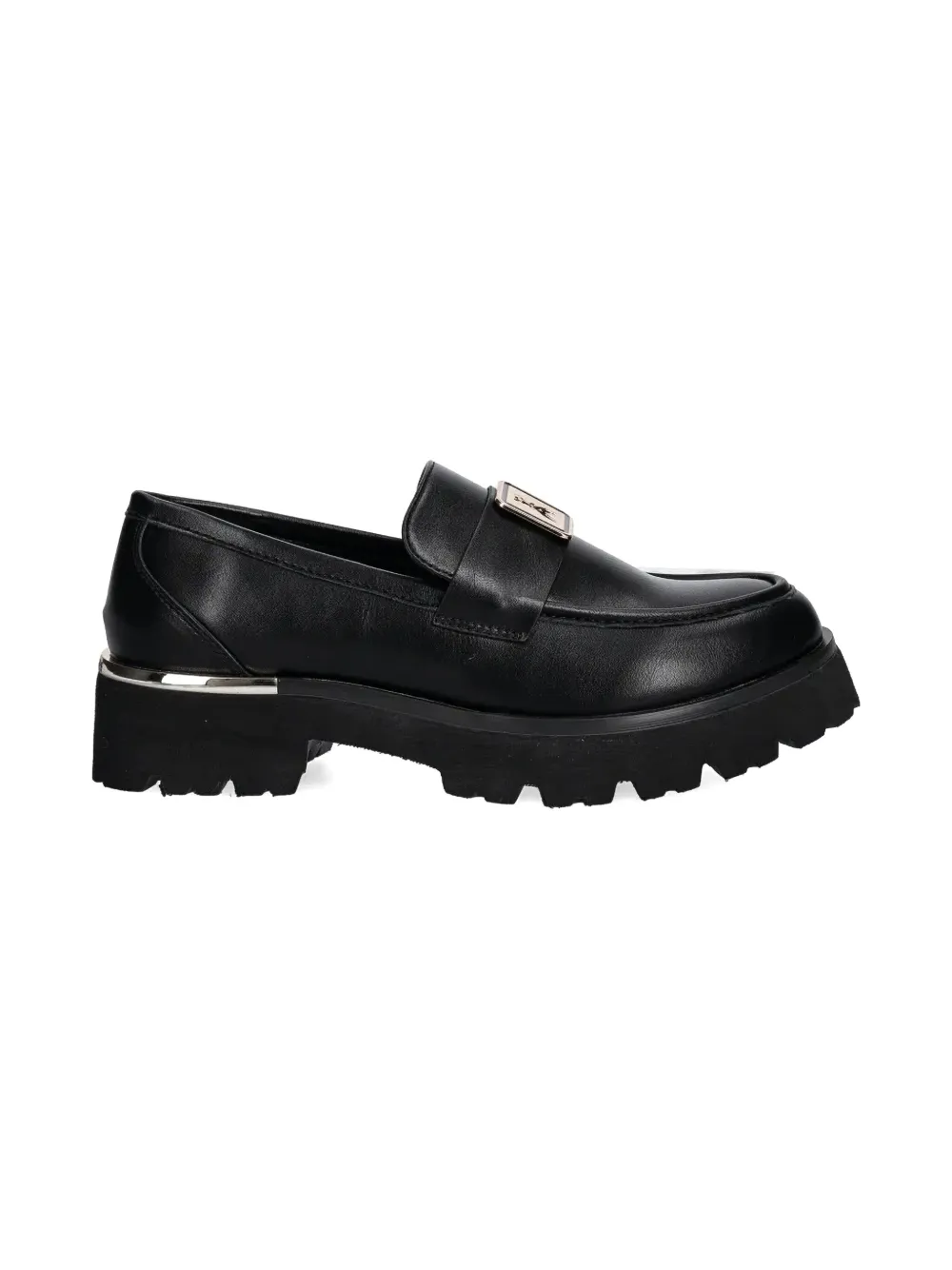 Patrizia Pepe girl leather loafers Black