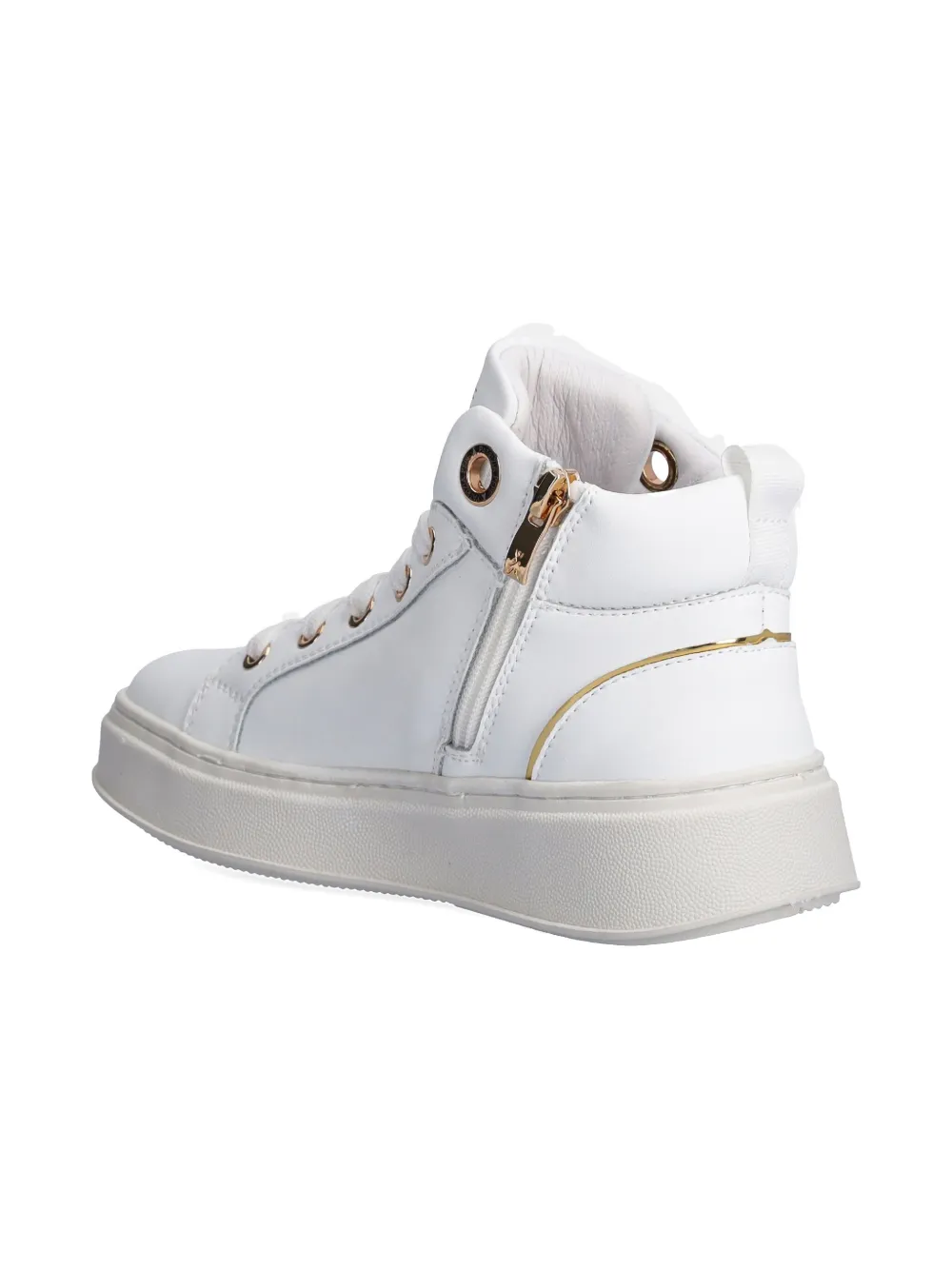 Patrizia Pepe girl leather sneakers White