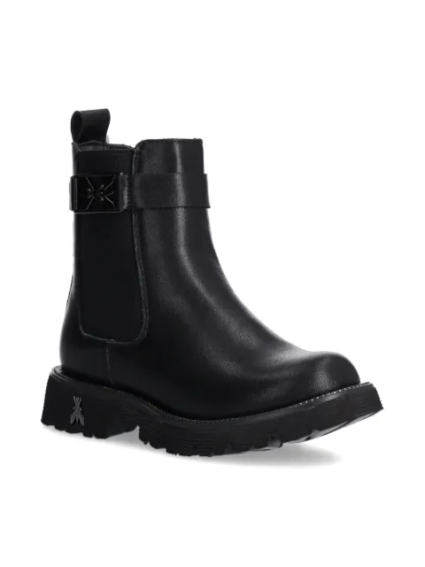 Patrizia Pepe girl logo-plaque boots