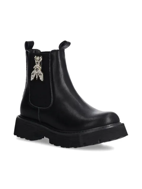 Patrizia Pepe girl Bota chelsea de couro