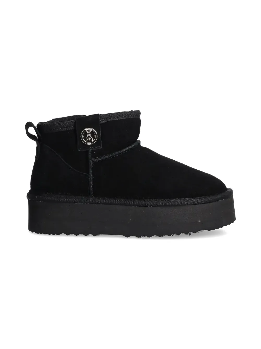 Patrizia Pepe suede snow boots Black