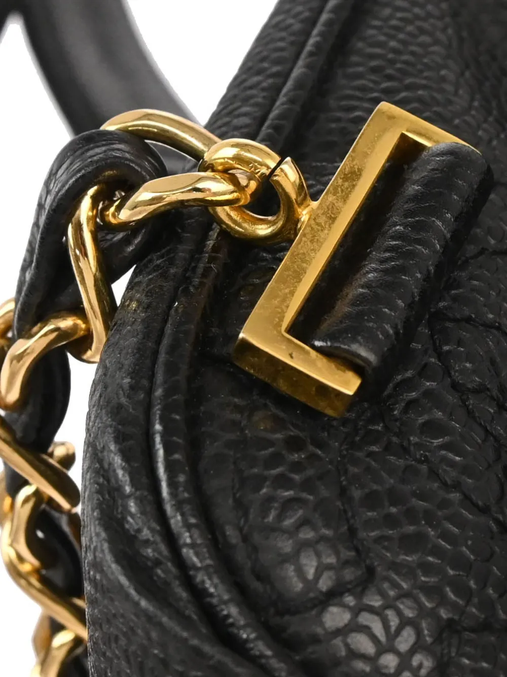 Pre-owned Chanel 1997 Triple Cc Backpack In Black