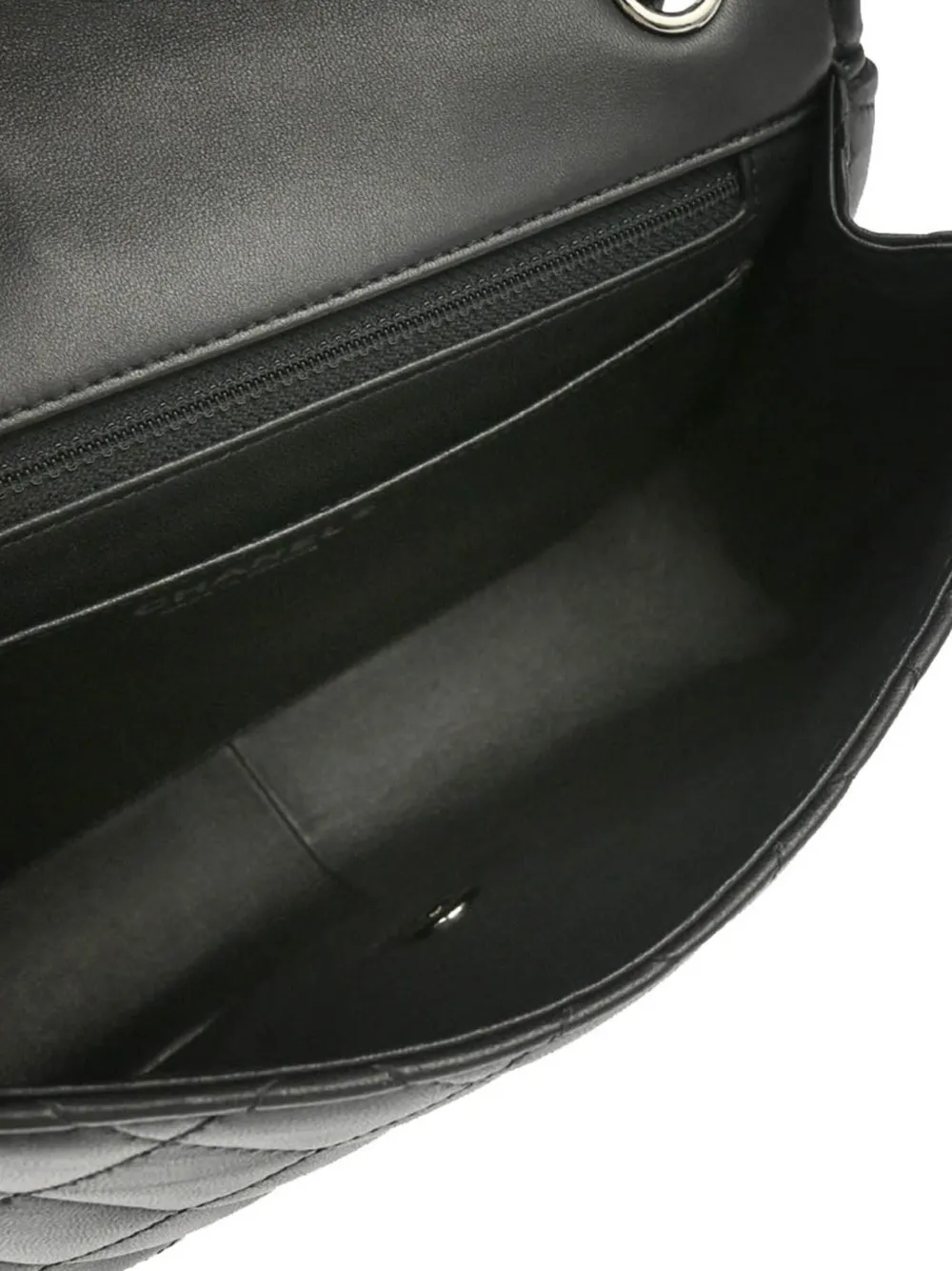 Pre-owned Chanel 2015 Elementary Chic Shoulder Bag In Black