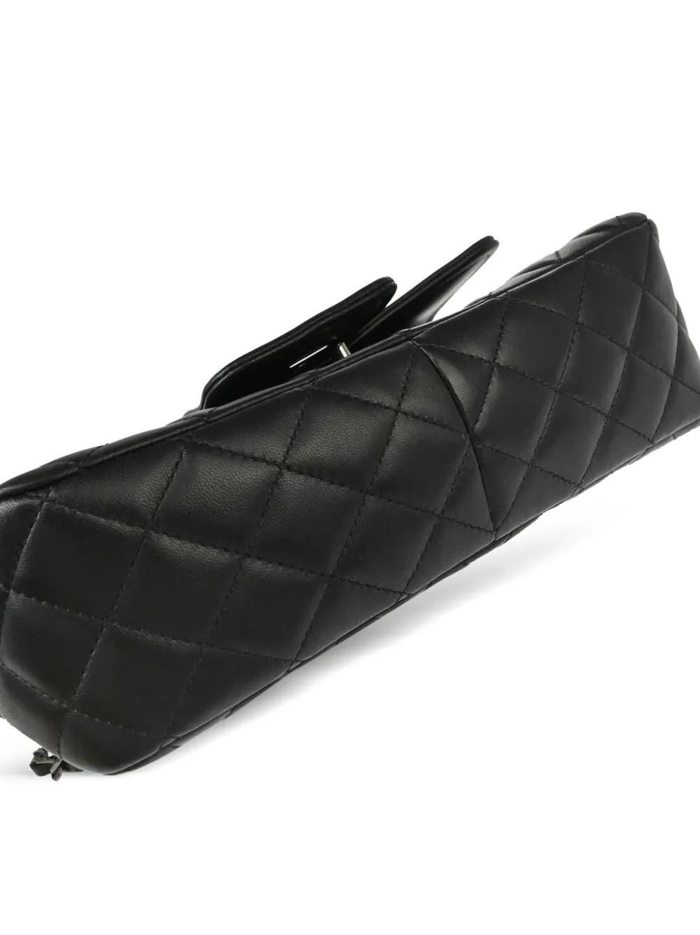 Pre-owned Chanel 2015 Elementary Chic Shoulder Bag In Black