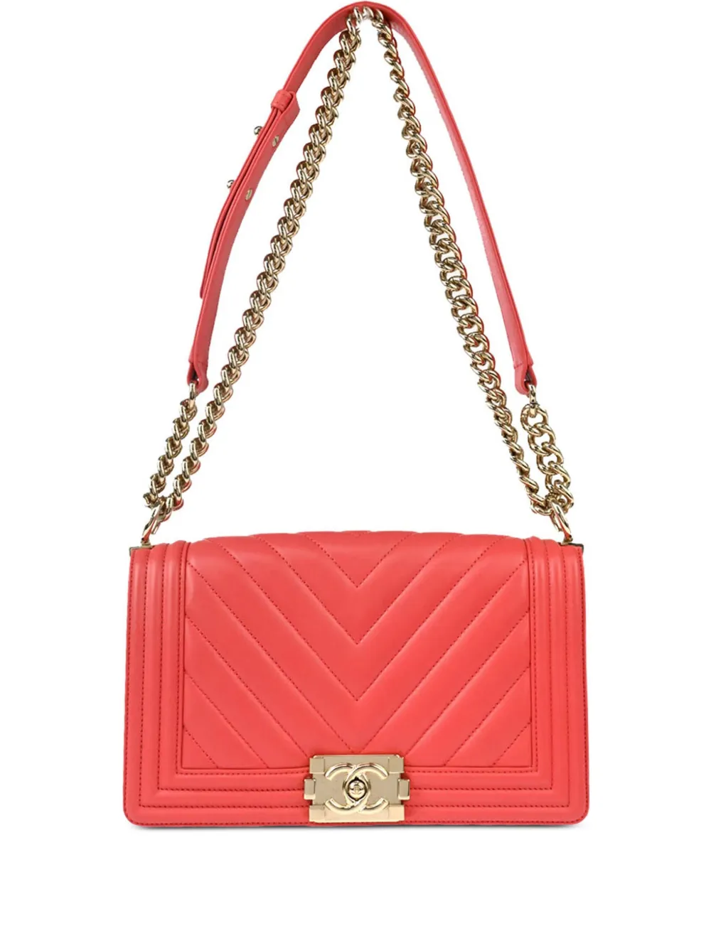 CHANEL Pre-Owned 2019 ボーイ ショルダーバッグ M - ピンク CHANEL Pre-Owned 2019 ボーイ ショルダーバッグ M - ピンク