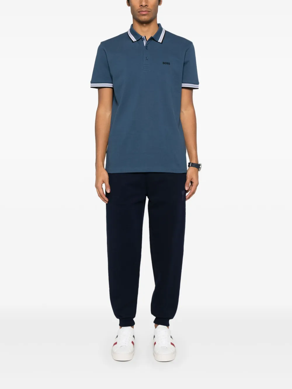 BOSS Paddy poloshirt - Blauw