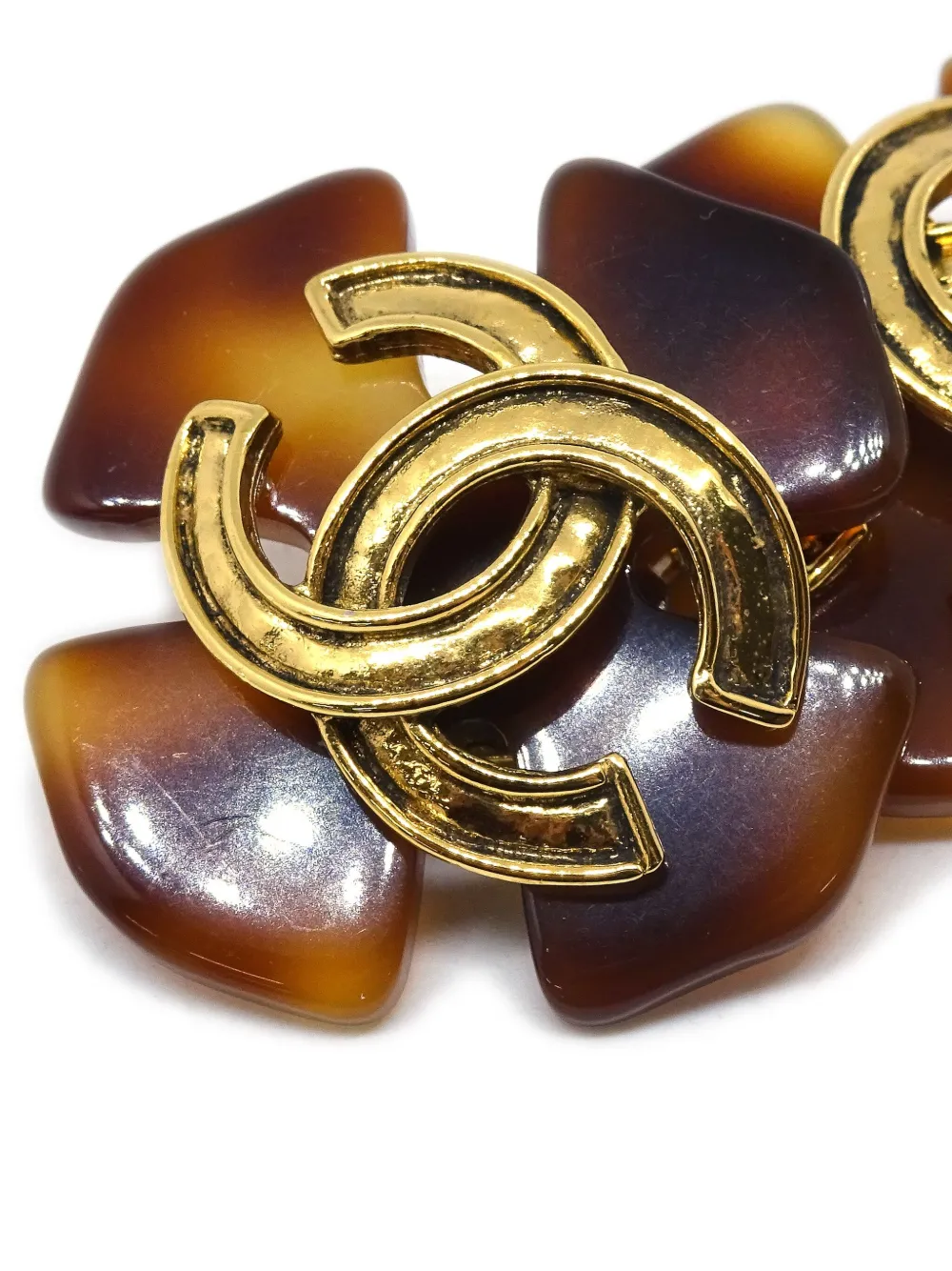 CHANEL Pre-Owned 1994 CC clip-on earrings | Image 2