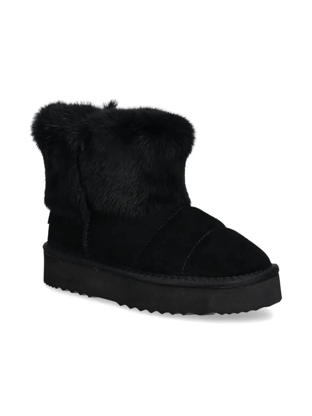 Patrizia Pepe faux-fur trim boots Black