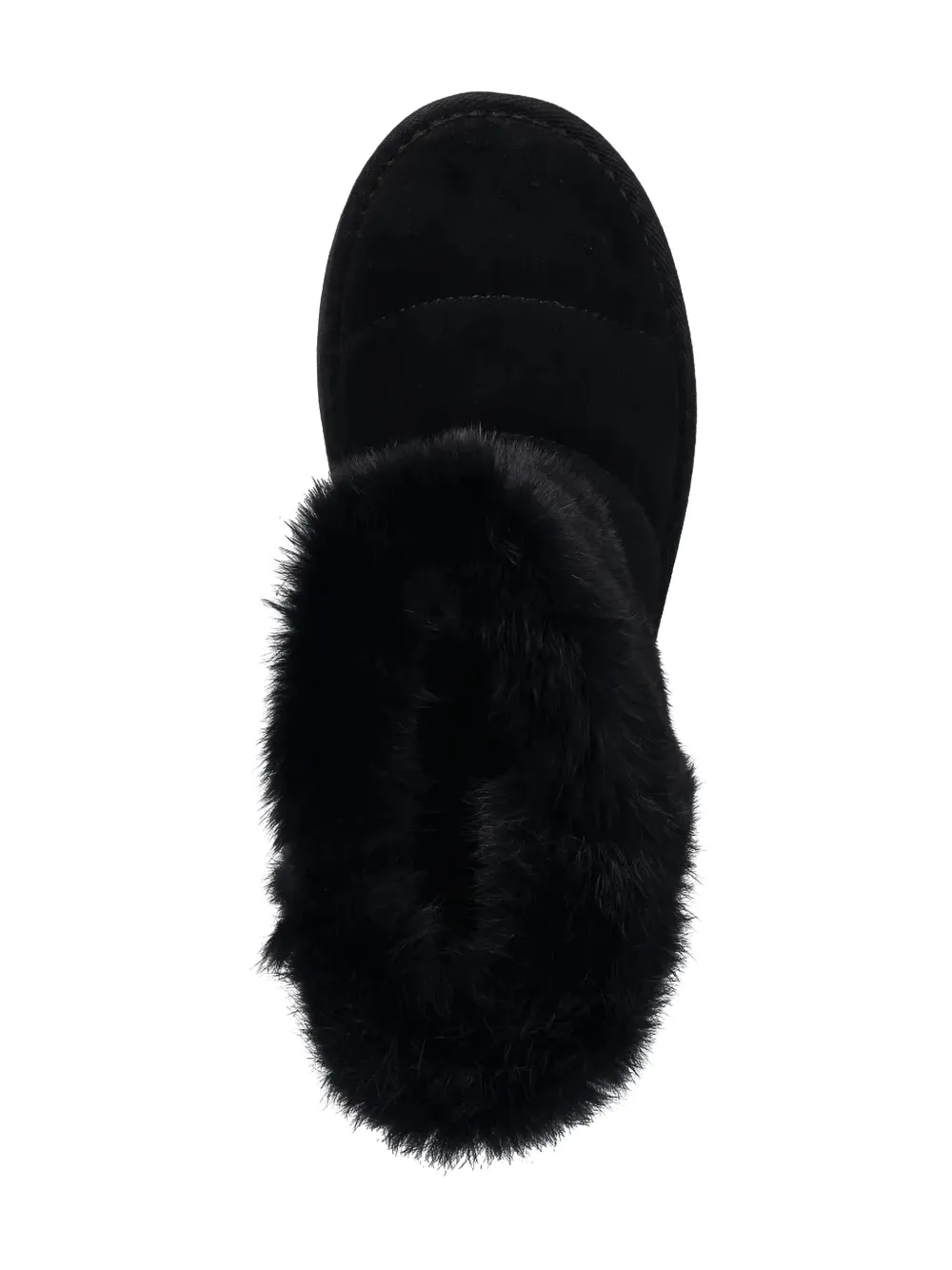 Patrizia Pepe girl faux-fur trim boots Black