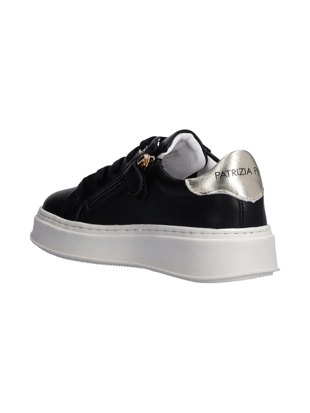 Patrizia Pepe girl leather sneakers Black