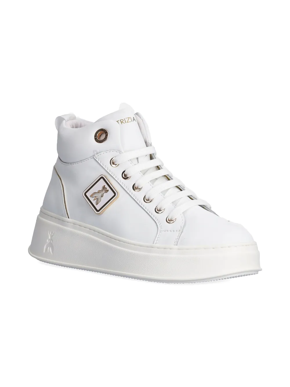 Patrizia Pepe girl logo-plaque sneakers - Zwart