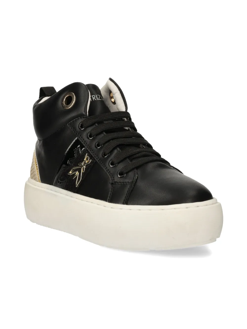 Patrizia Pepe leather sneakers Black