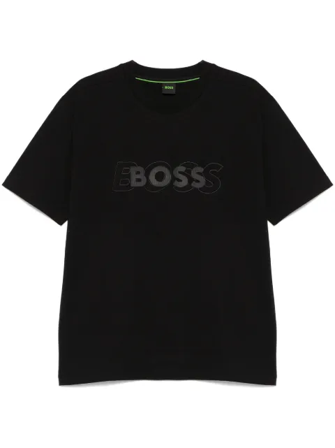BOSS logo-embroidered T-shirt