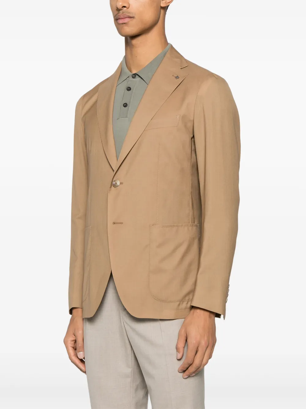 Tagliatore Blazer met broche Bruin