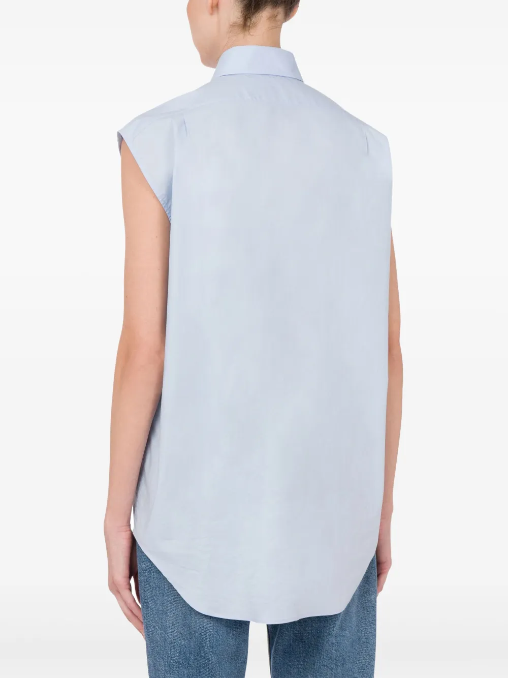 Moschino Mouwloos shirt Blauw