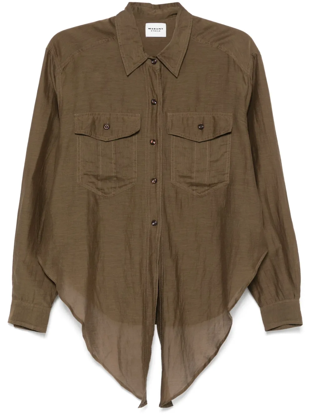 MARANT ÉTOILE Nath shirt | Green | Image 1