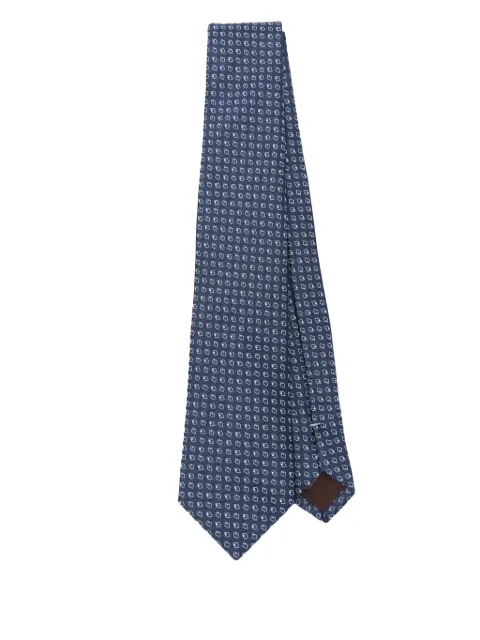 Canali patterned-jacquard tie
