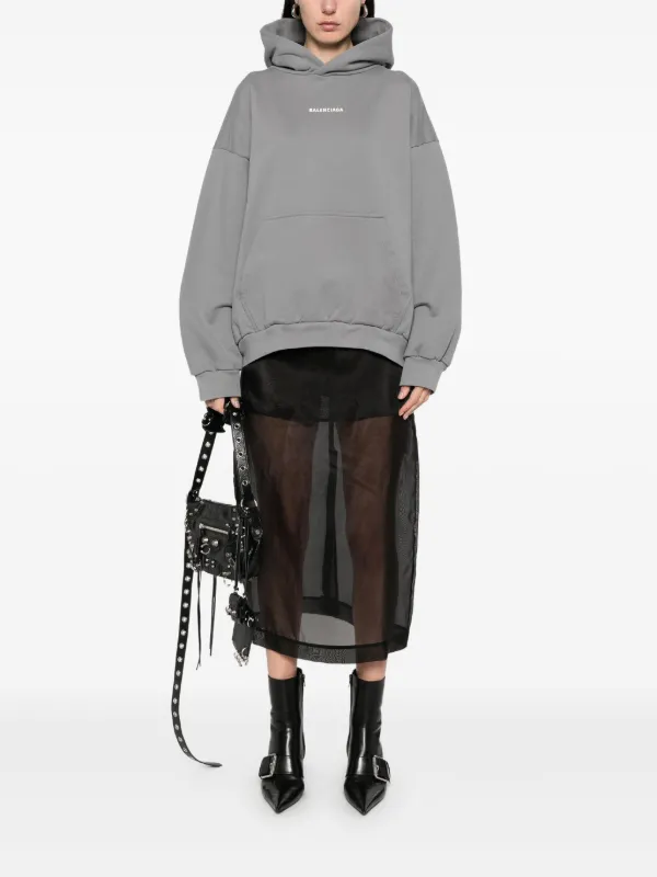 【送料&関税込】balenciaga Back Reflective Hoodie Balenciaga Back Reflective Hoodie Medium Fit in Sage Green