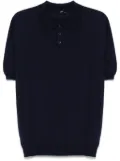 Add knit polo shirt - Blue