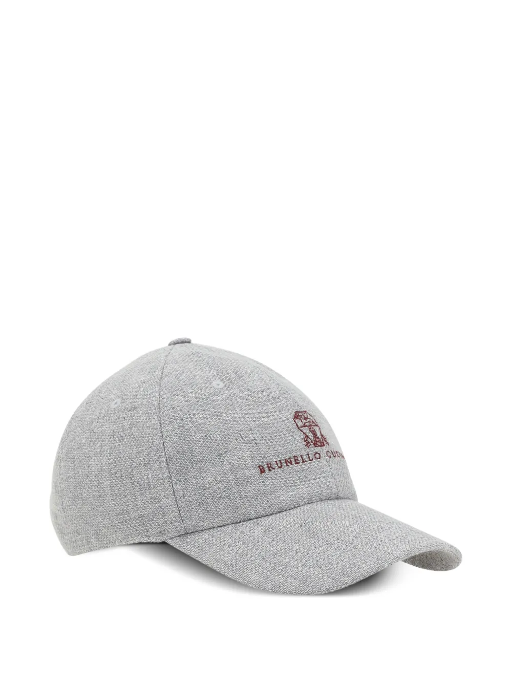 Brunello Cucinelli Pet met geborduurd logo Grijs