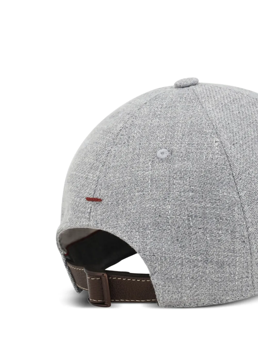 Brunello Cucinelli logo-embroidered cap - Grijs