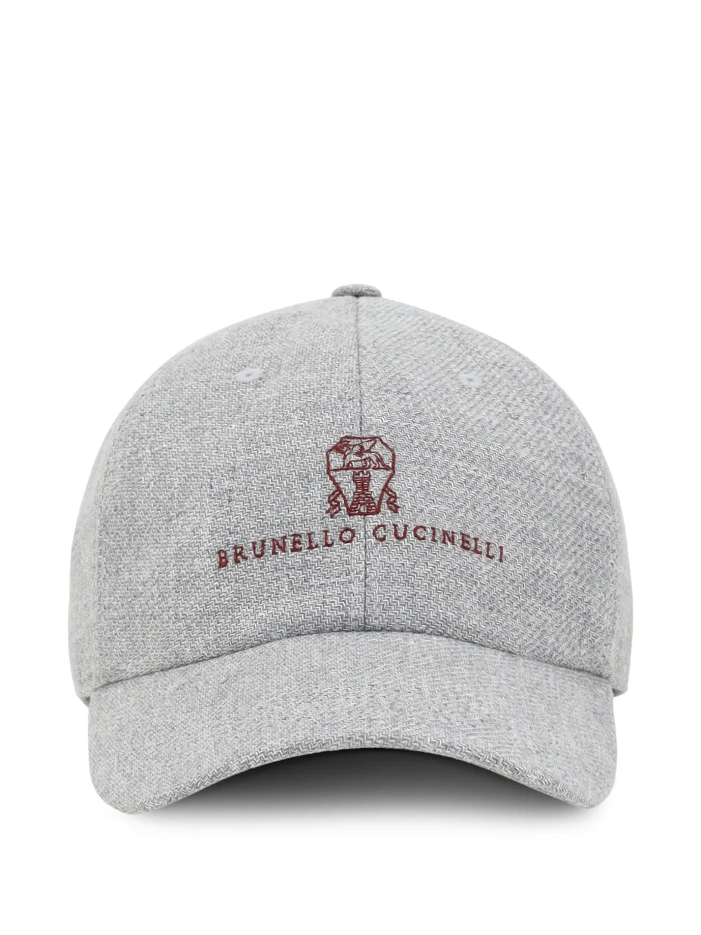 Brunello Cucinelli logo-embroidered cap | Grey | Image 1