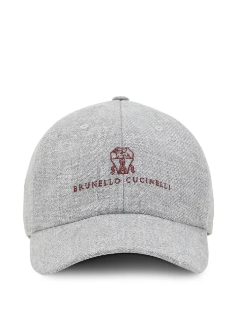 Brunello Cucinelli logo-embroidered cap