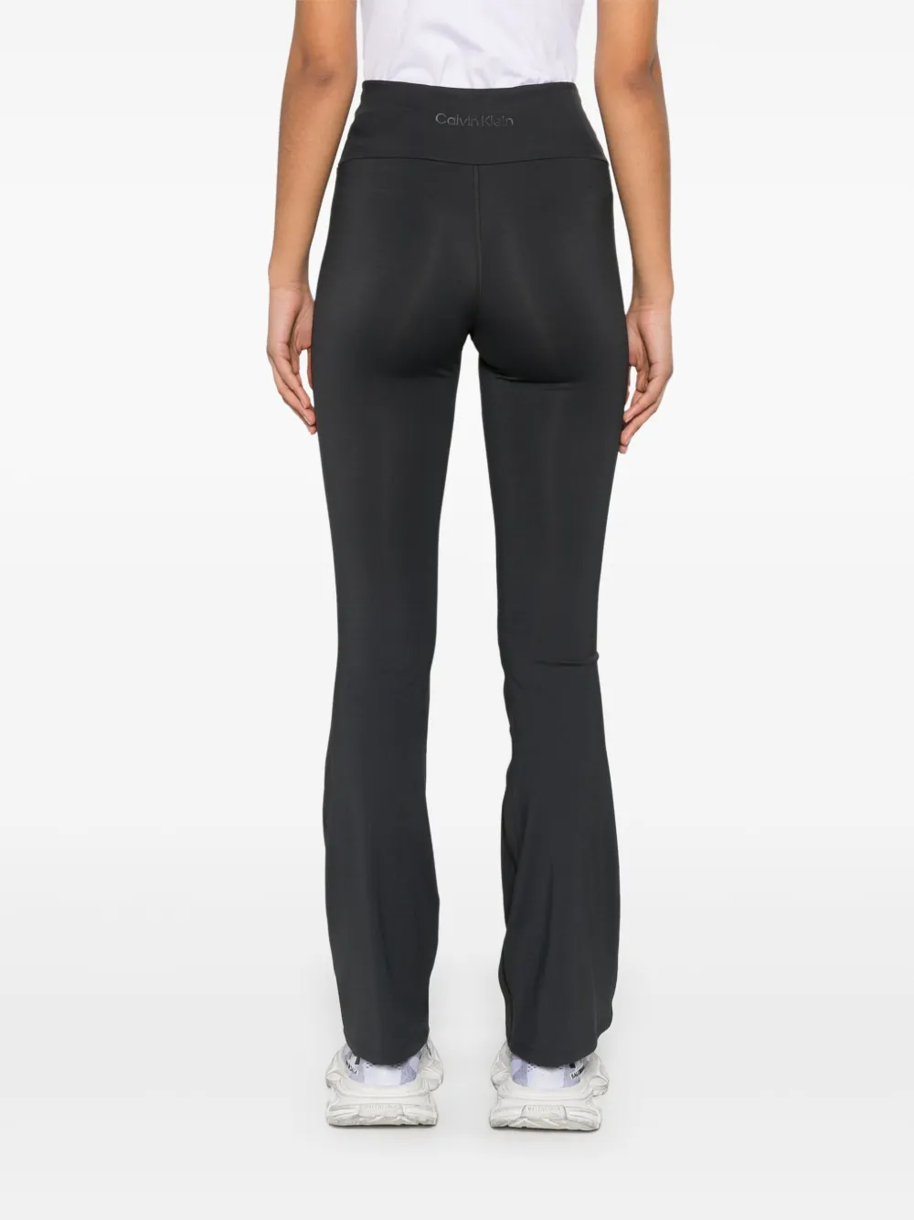 Shop Calvin Klein Flared Leggings In Black