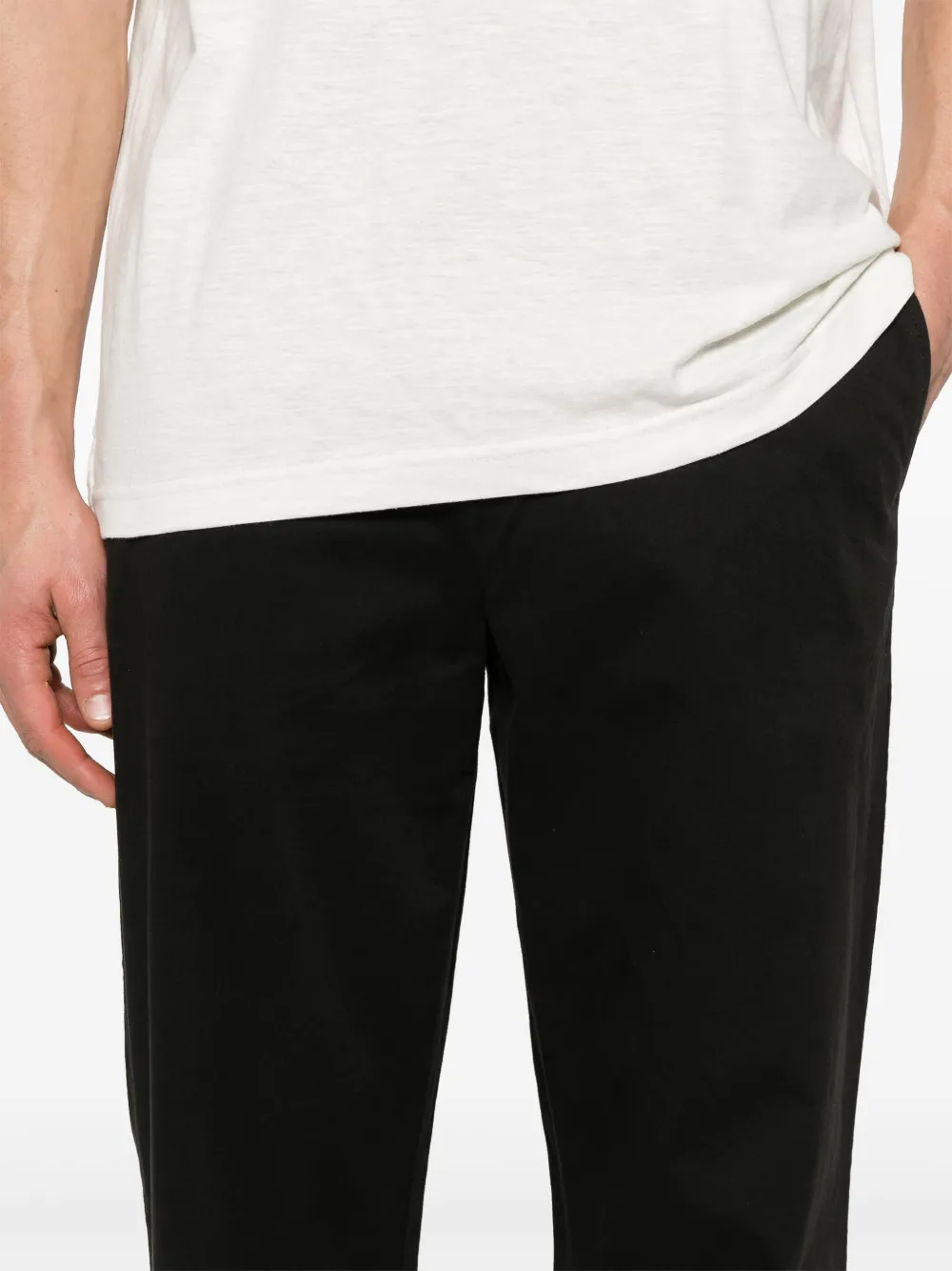 Calvin Klein Broek met wijde pijpen Zwart