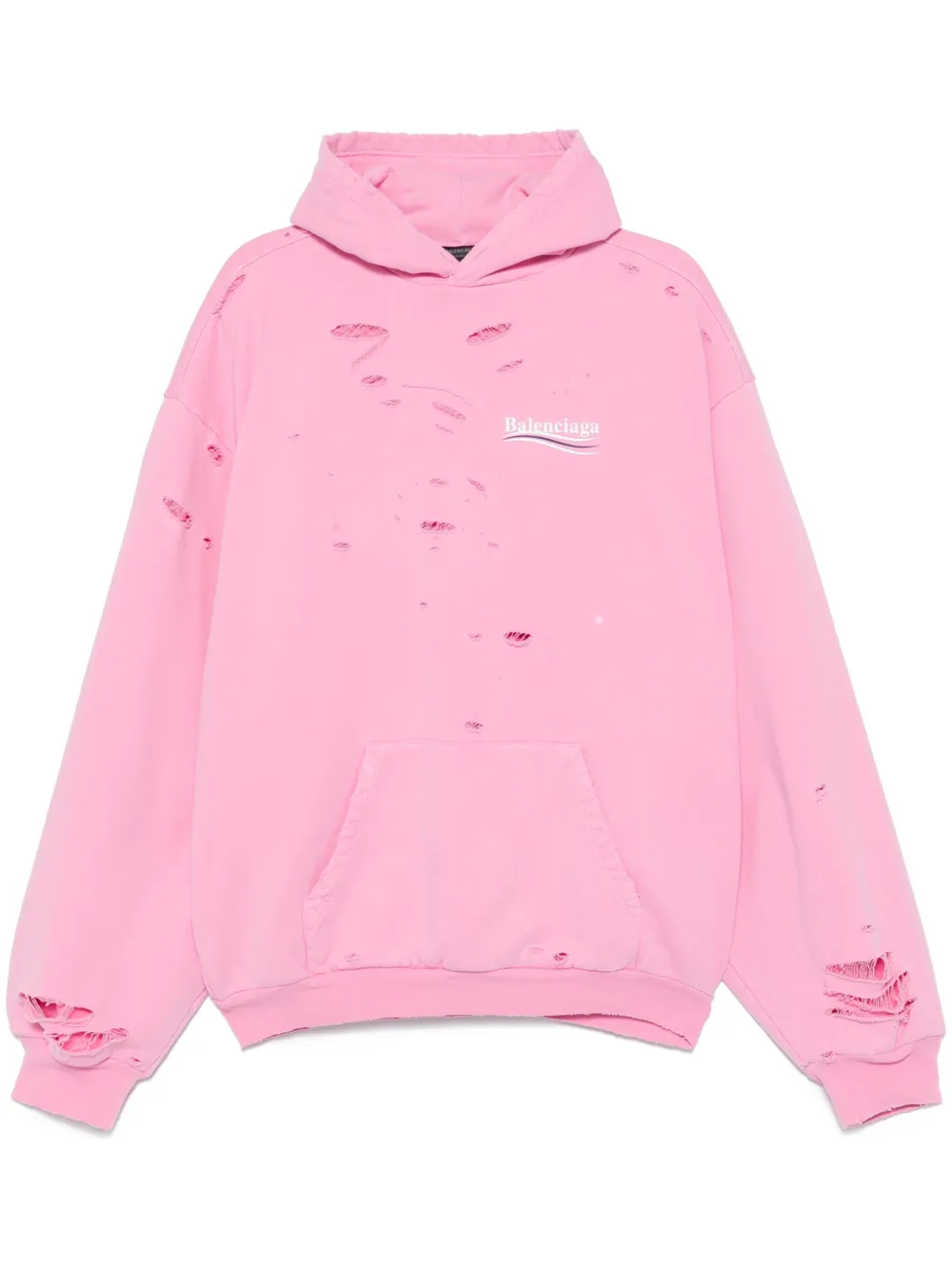 Balenciaga Hoodie met tekst Roze