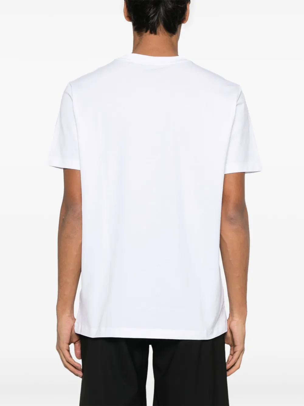 BOSS T-shirt met logo-tape Wit