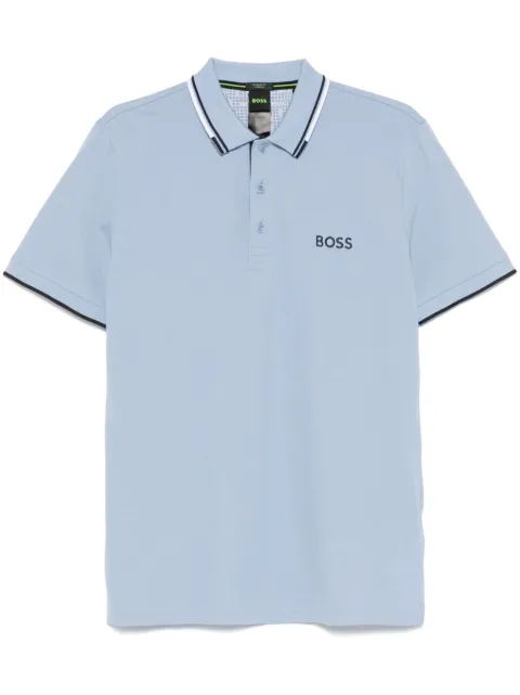 BOSS contrast-logo polo shirt