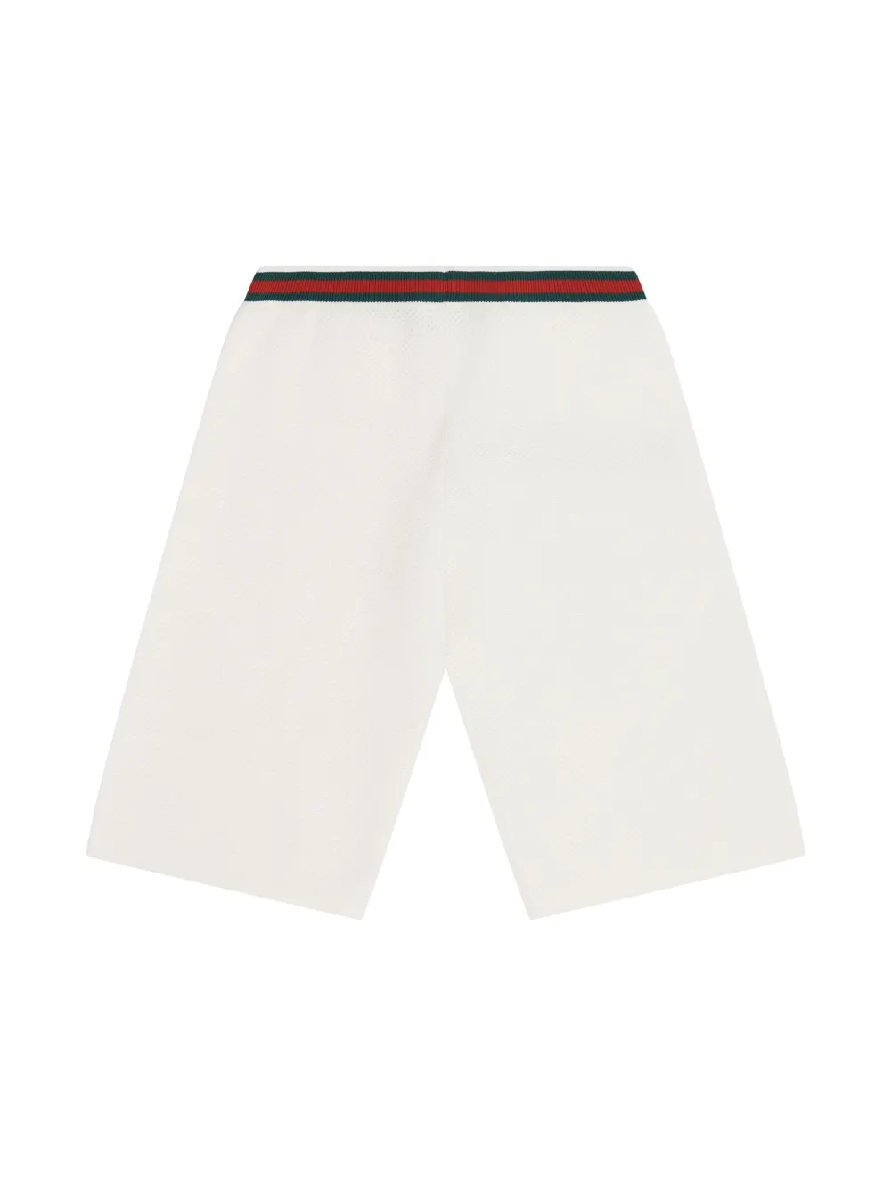 Gucci Kids Web-stripe trim shorts - Wit