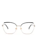 Carolina Herrera geometric-frame glasses - Gold