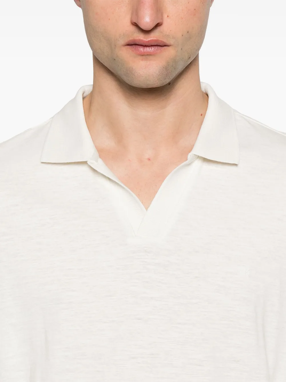 Shop Calvin Klein Jersey T-shirt In Neutrals