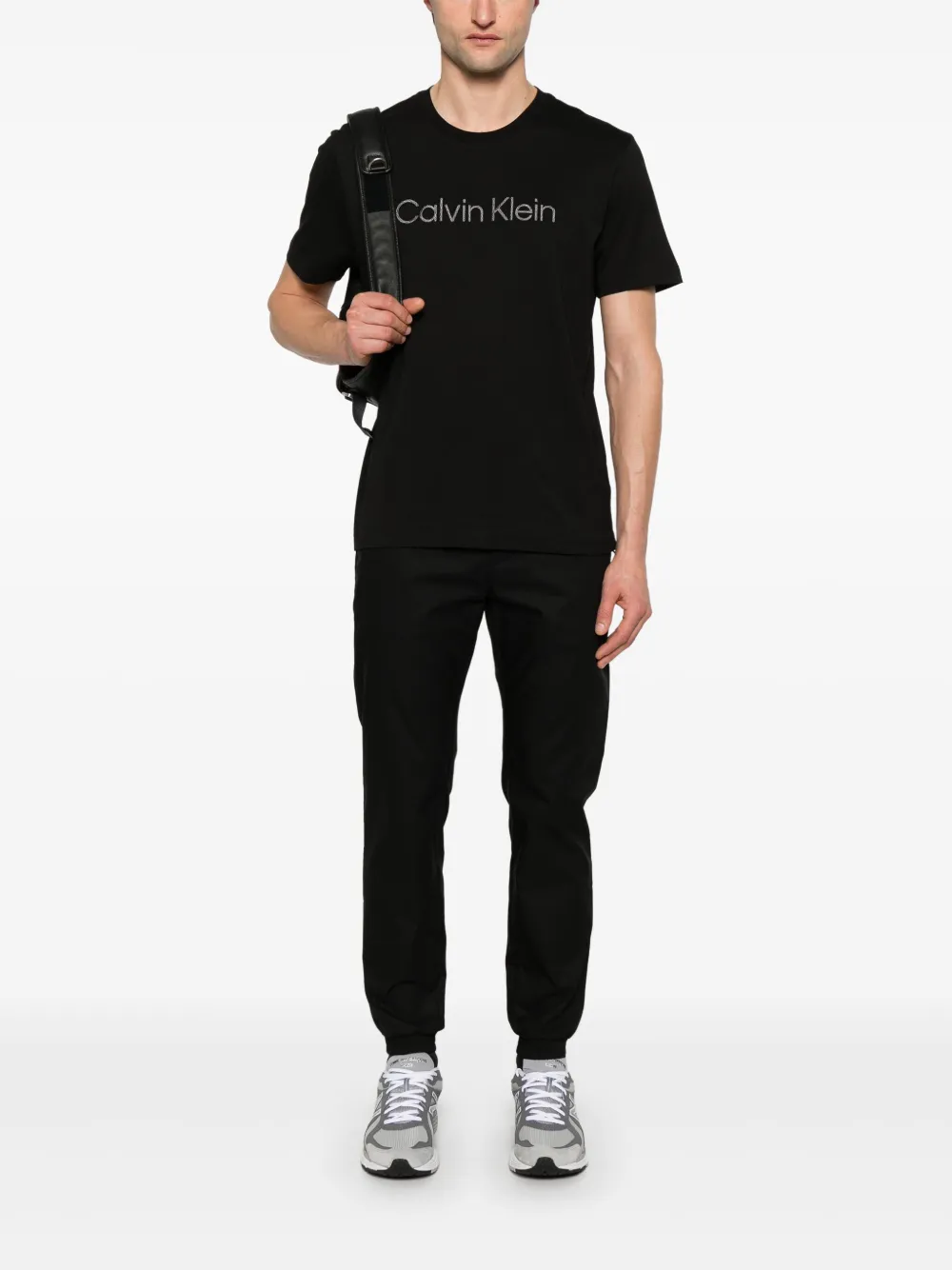 Calvin Klein tapered track pants - Zwart