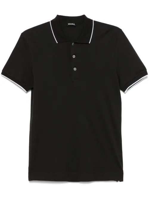 Polo en coton stretch - Zegna - Modalova
