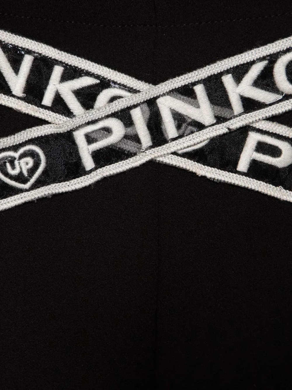 Pinko Kids Broek met logoband Zwart