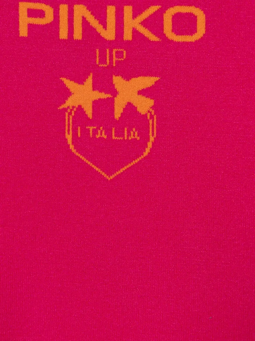 Pinko Kids Intarsia trui met logo Roze