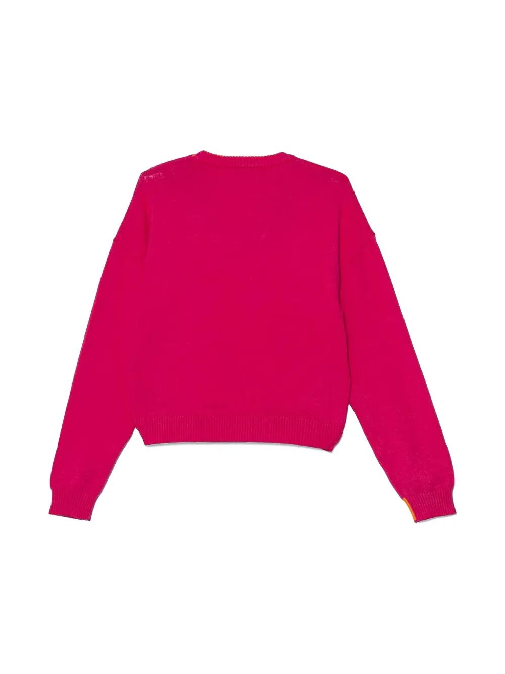 Pinko Kids Intarsia trui met logo Roze
