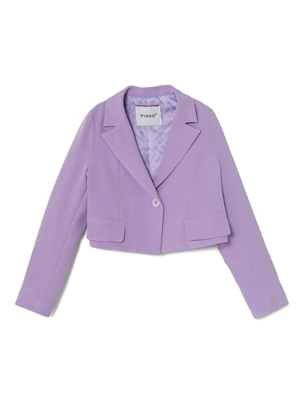 Pinko Kids Blazer met enkele rij knopen Paars