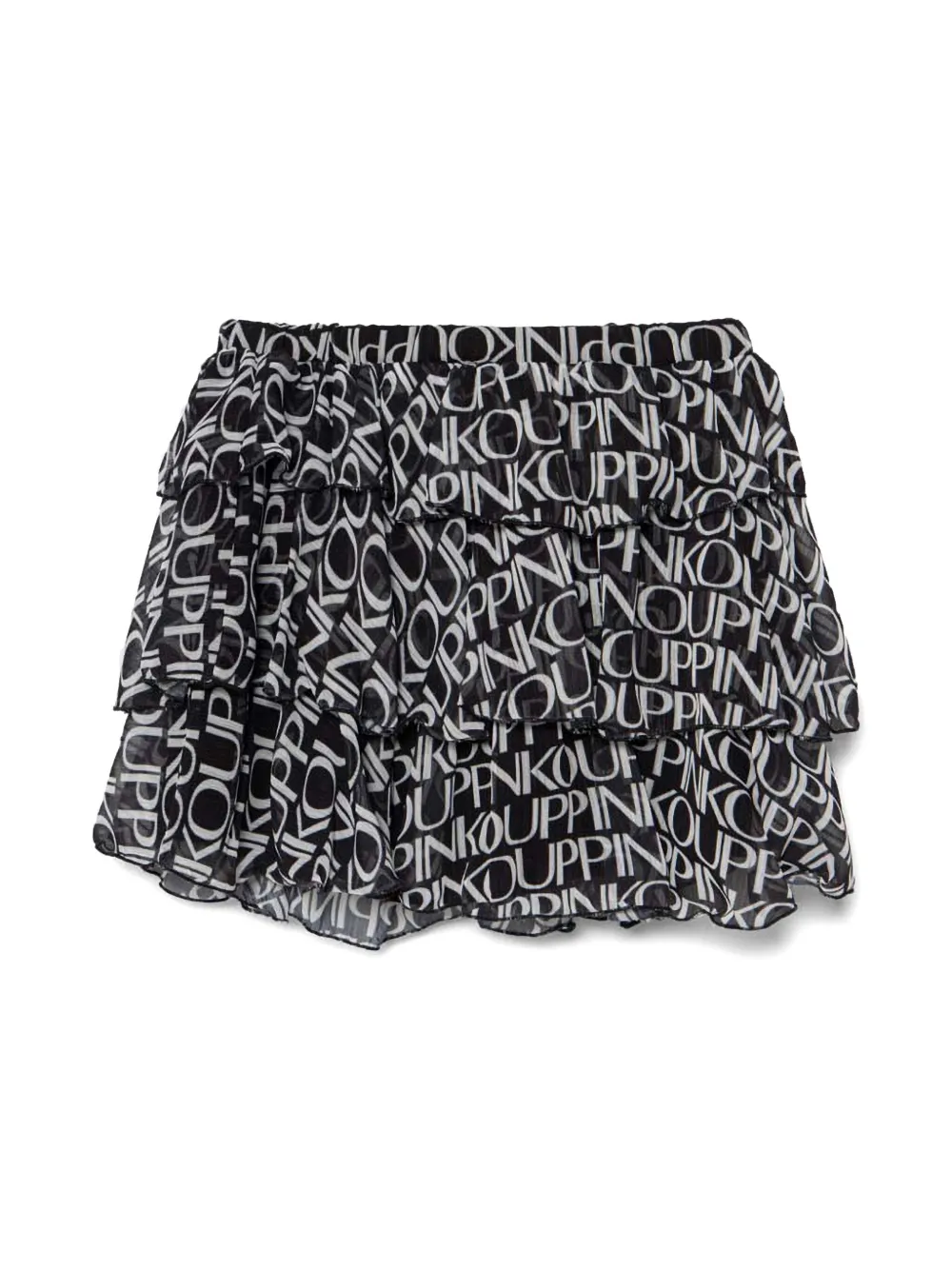 Pinko Kids logo-print skirt - Zwart