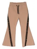 Pinko Kids logo-print track pants - Neutrals