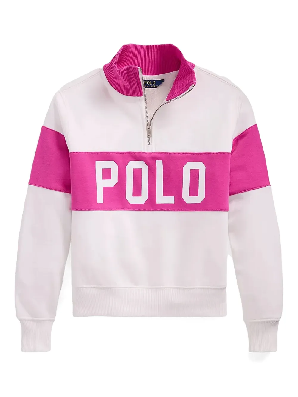 POLO RALPH LAUREN KIDS Sweater met halve rits Wit