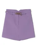 Pinko Kids logo-lettering skirt - Purple