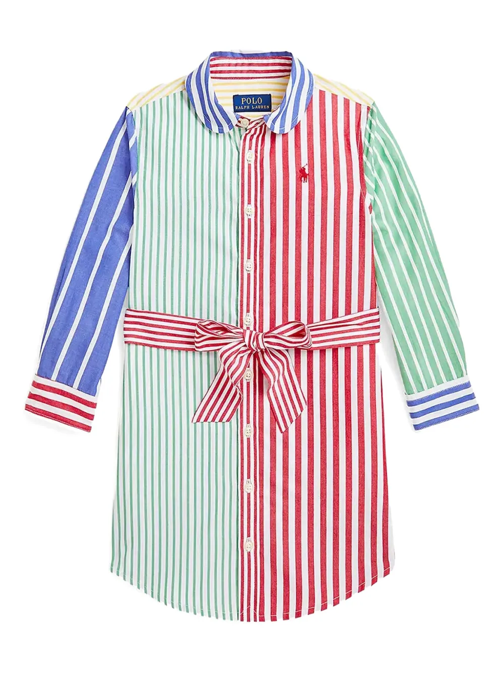 POLO RALPH LAUREN KIDS Gestreepte jurk Rood