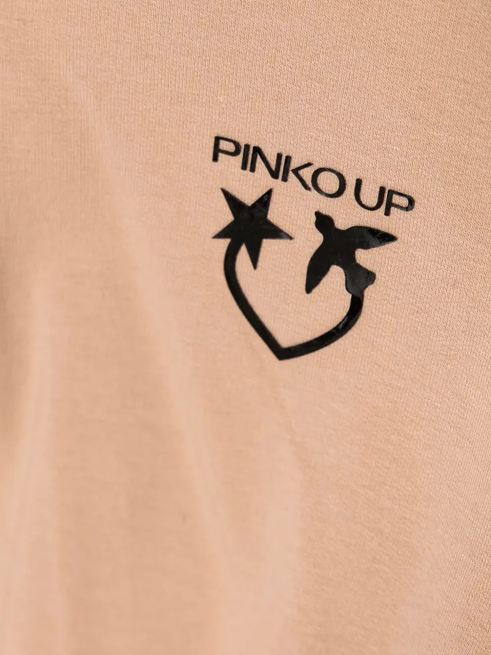 Pinko Kids Hoodie met logoprint Beige