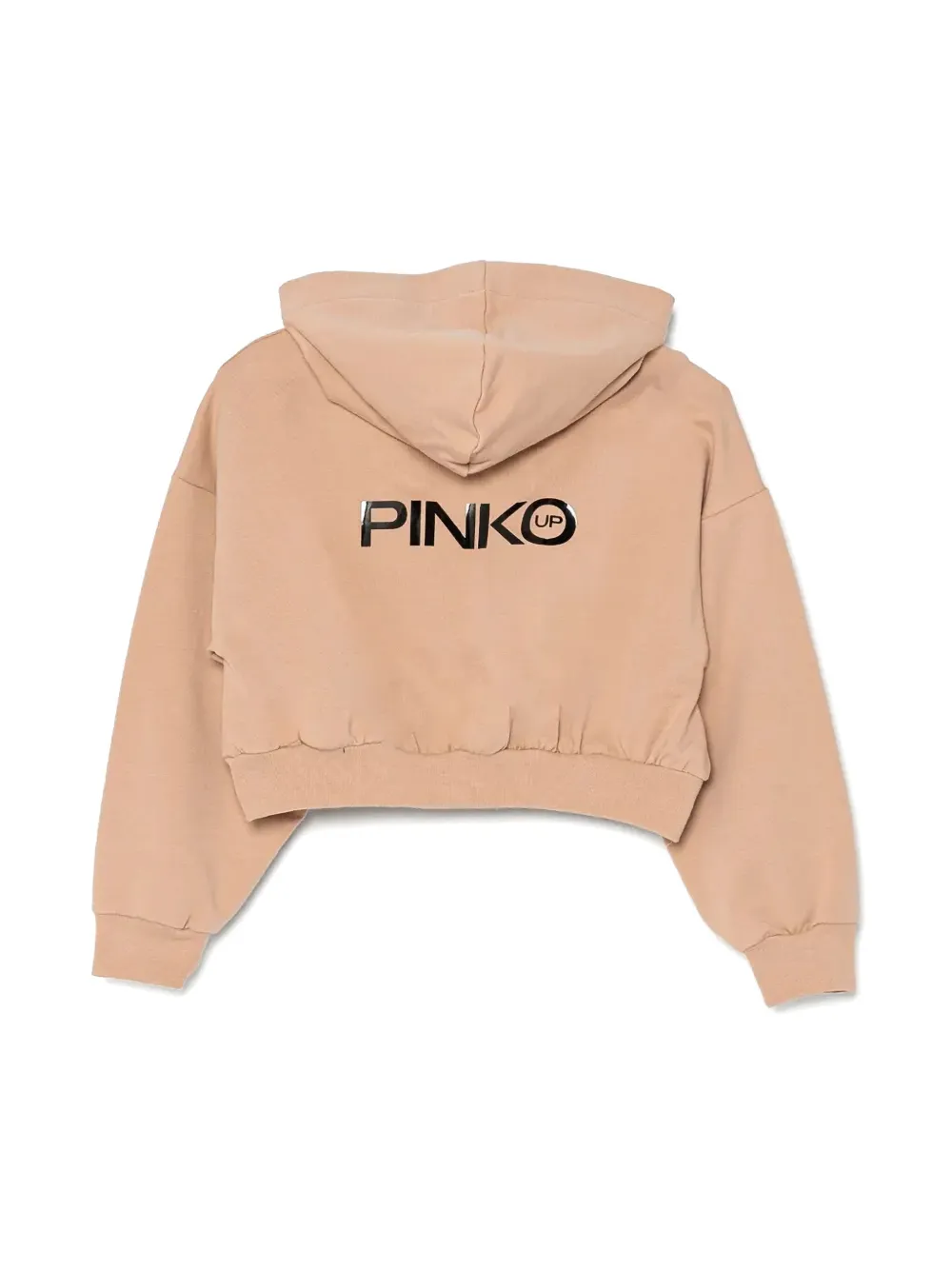 Pinko Kids Hoodie met logoprint - Beige